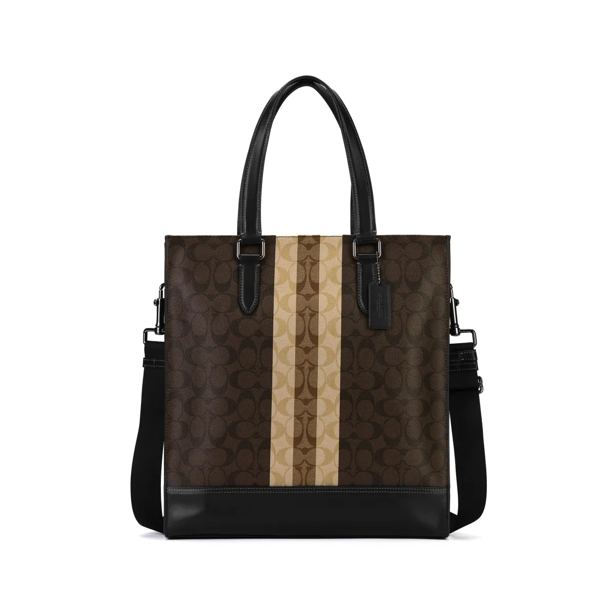 COACH Artificial Leather Tote Bag, Shopping Bag, Crossbody Bag Handbags Large Men's Brown