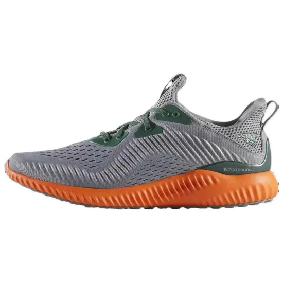 Adidas AlphaBounce Anti Slip Wear Resistant Low Top Running Shoes Men's Gray
