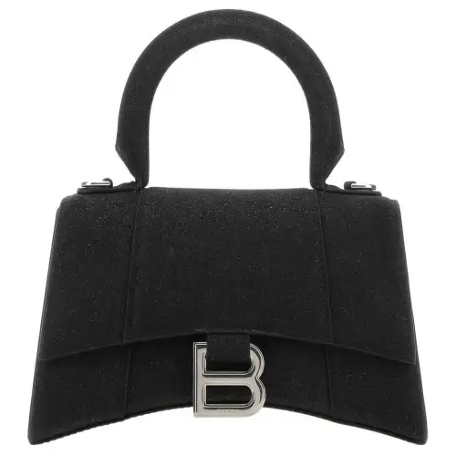 Balenciaga Hourglass TPU Shoulder Bag, Crossbody Bag, Handbag Extra Small Women's Black