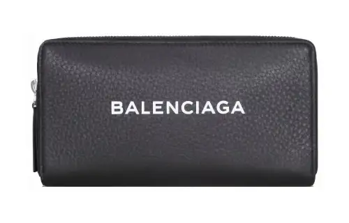 Balenciaga Calfskin Wallet Women's Black