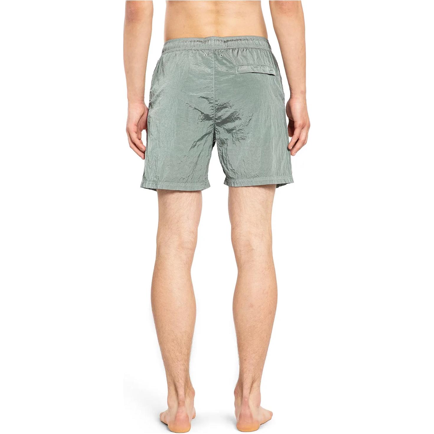 STONE ISLAND Logo-Patch Swim Shorts
