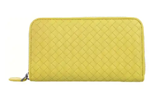 Bottega Veneta Sheepskin Wallet Men's Yellow