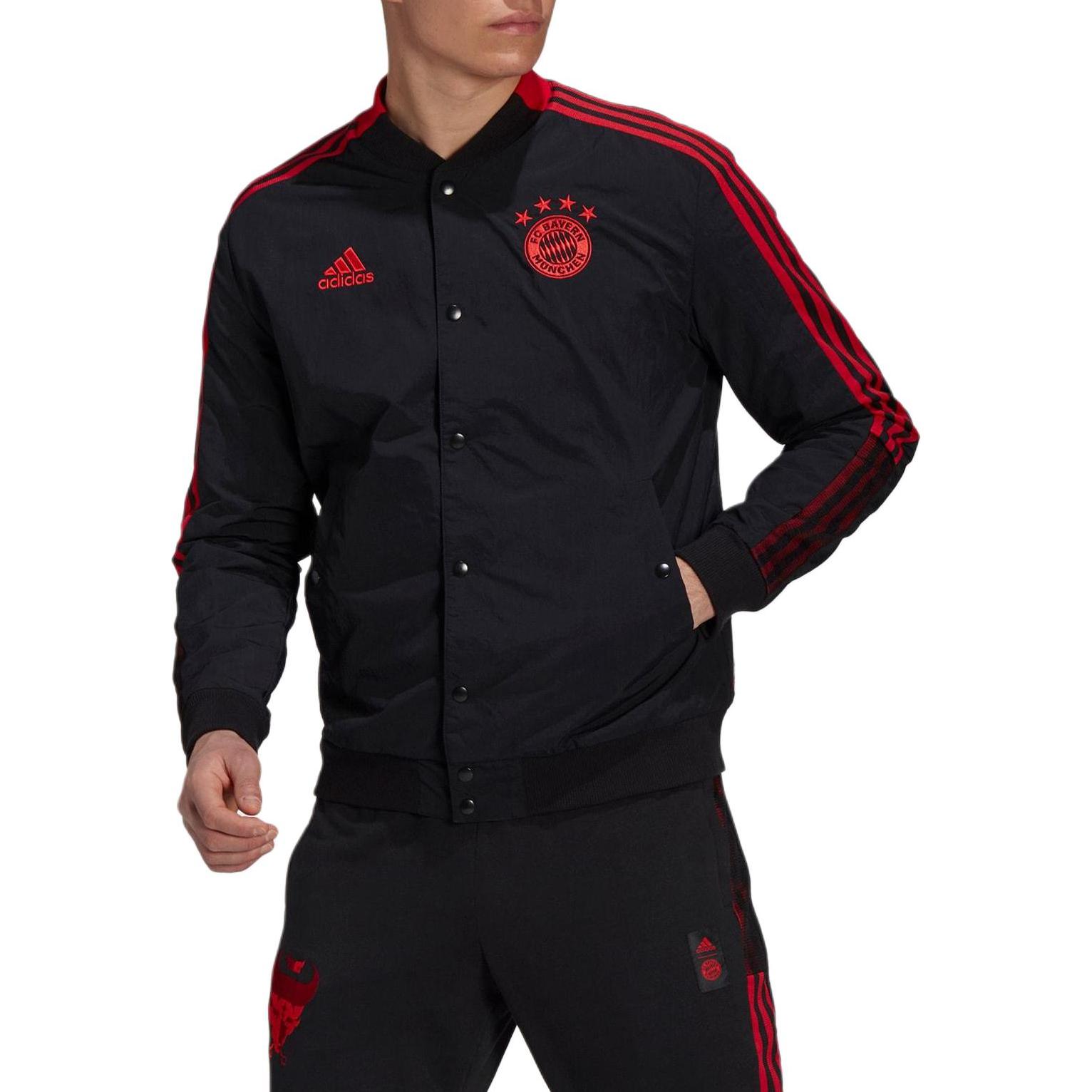Мужская куртка adidas CNY Fcb Bomber (черная) — фото 3