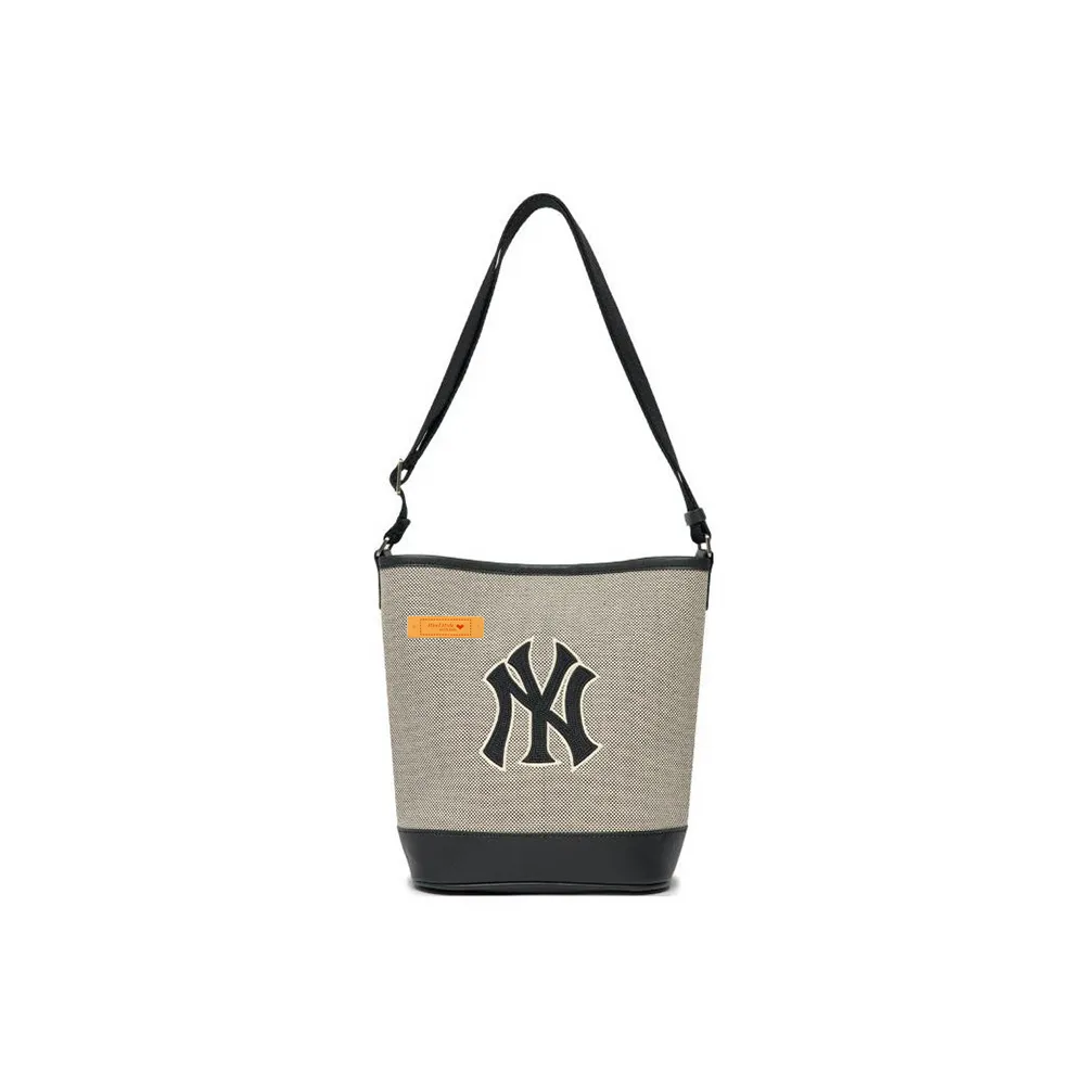 MLB Cotton Shoulder Bag Unisex Black Gray