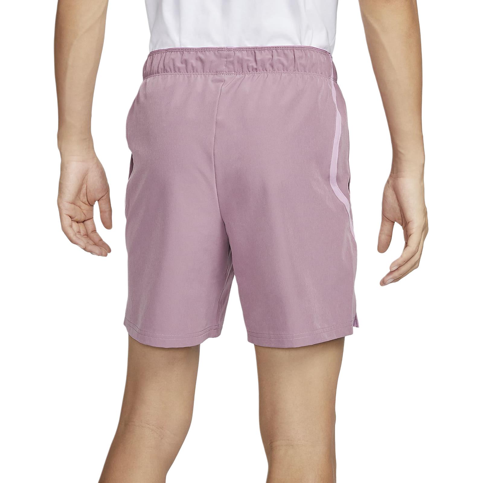 Nike Court AdvantageDri Fit Tennis Bottom Men’s Gray Purple/Bold Pink/White