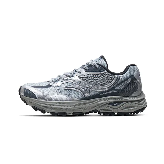 Mizuno Racer Running Shoes Unisex Low-Top Silver Black/Gray