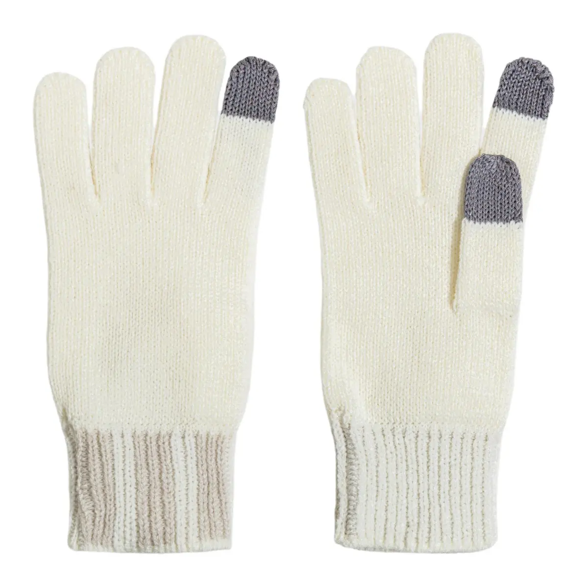 Adidas Acrylic Knit Gloves Unisex White