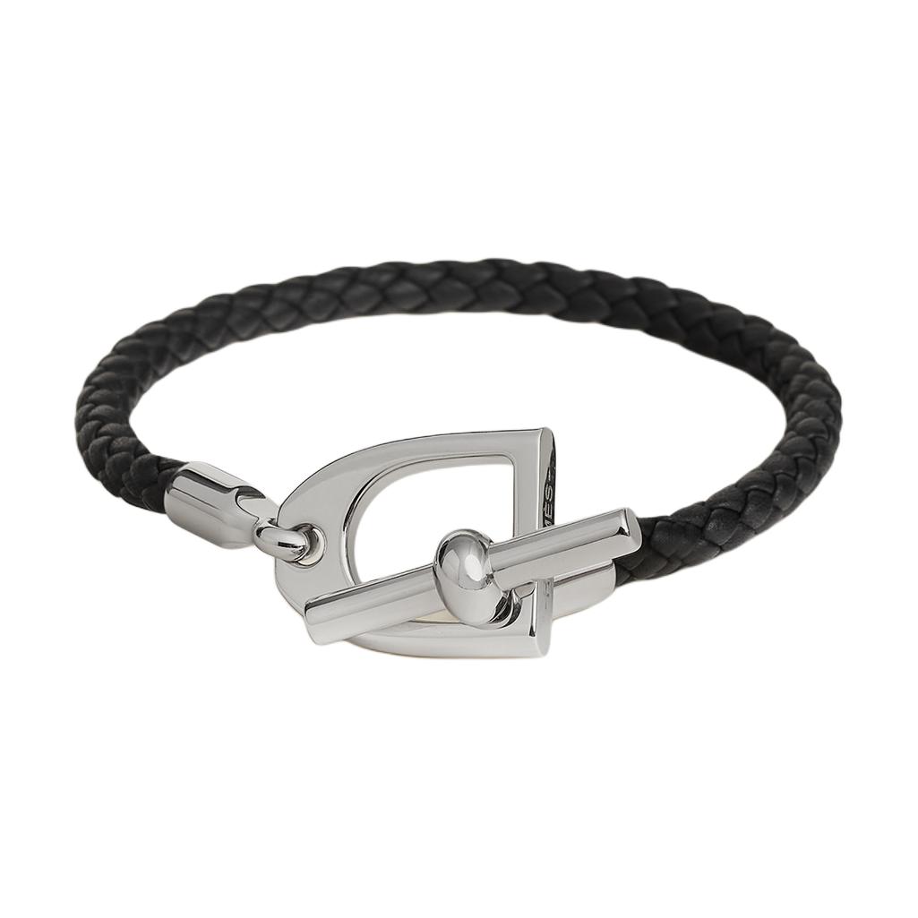 Унисекс браслет Hermes (черный)