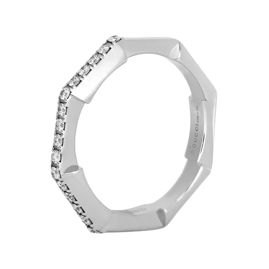 GUCCI Link To Love 18k Diamond Ring