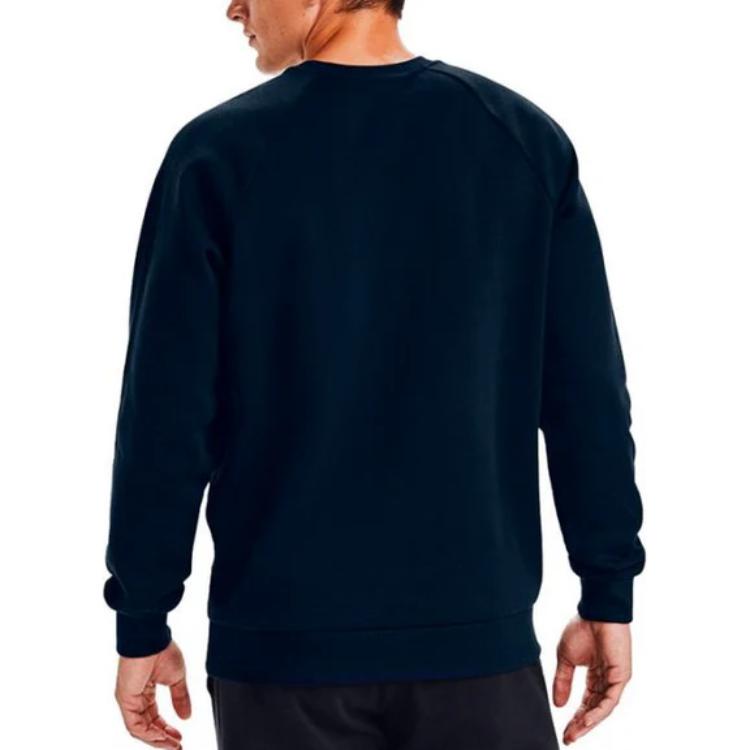 Мужское худи Under Armour Round Neck (темно-синее) — фото 4
