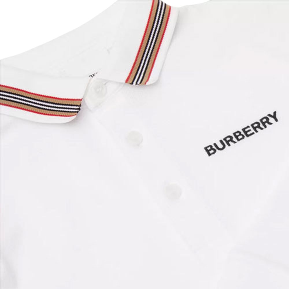 Мужская футболка Burberry (белый) — фото 5