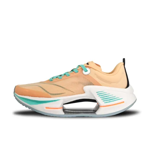 Li Ning Shadow 3 Essential Breathable Support Rebound Low top Casual Running Shoes Men's Orange Green