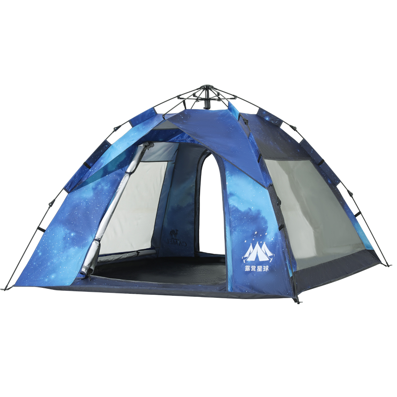 CAMEL Automatic Quick Open Tent, Outdoor Foldable Portable Camping, Silver Coated Beach Indoor Thickened Sun Protection