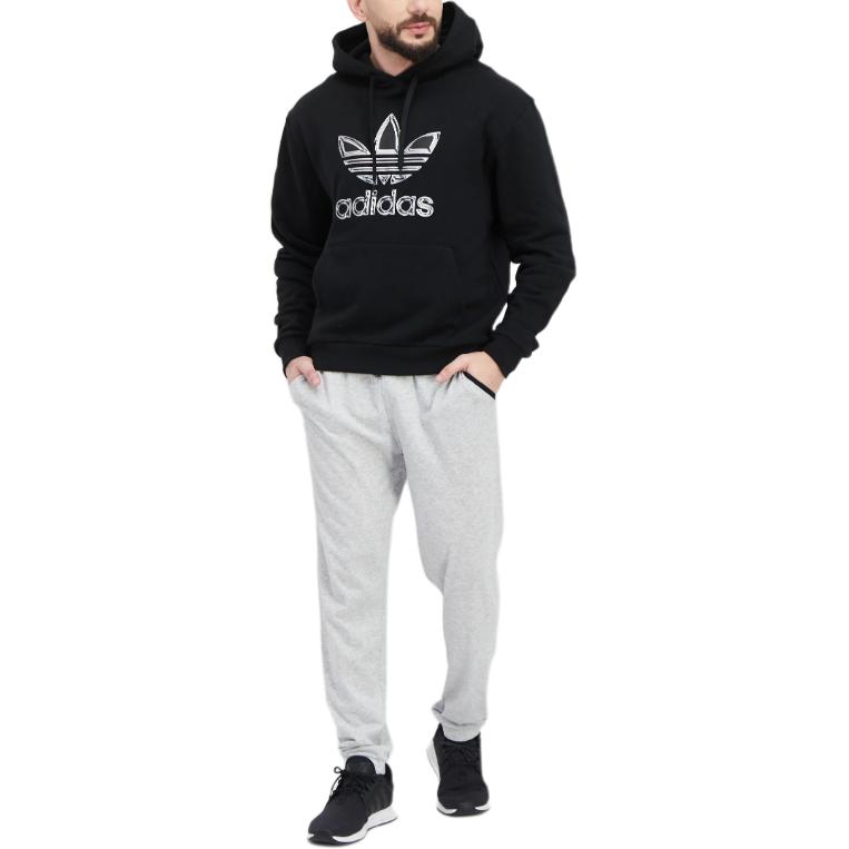 Мужское худи adidas originals ADICOLOR CLASSICS (черное) — фото 5