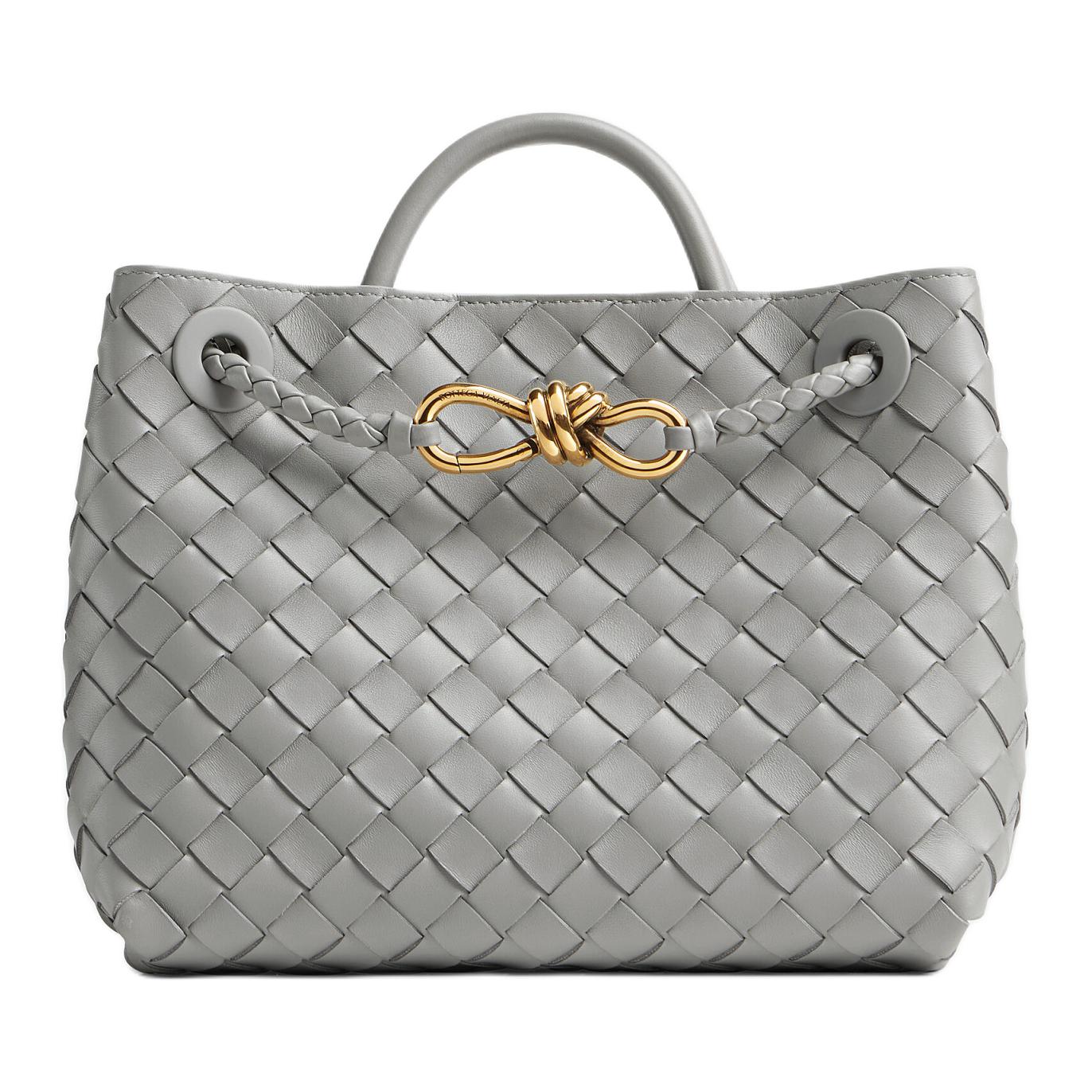 Женская сумка Bottega Bottega Veneta Intrecciato Andiamo (серебряный)