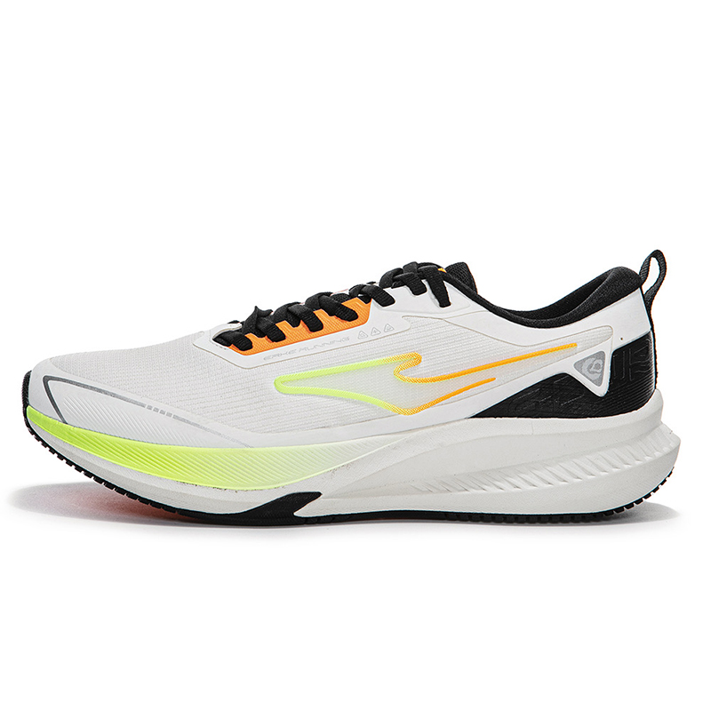 Erke Slip Resistant, Abrasion Resistant, Rebound Low top Long Distance Running Shoes Men’s White Black