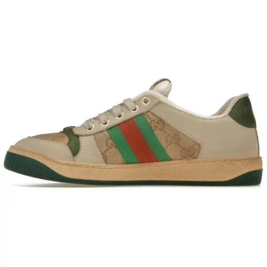GUCCI Screener Distressed Green Orange Women's