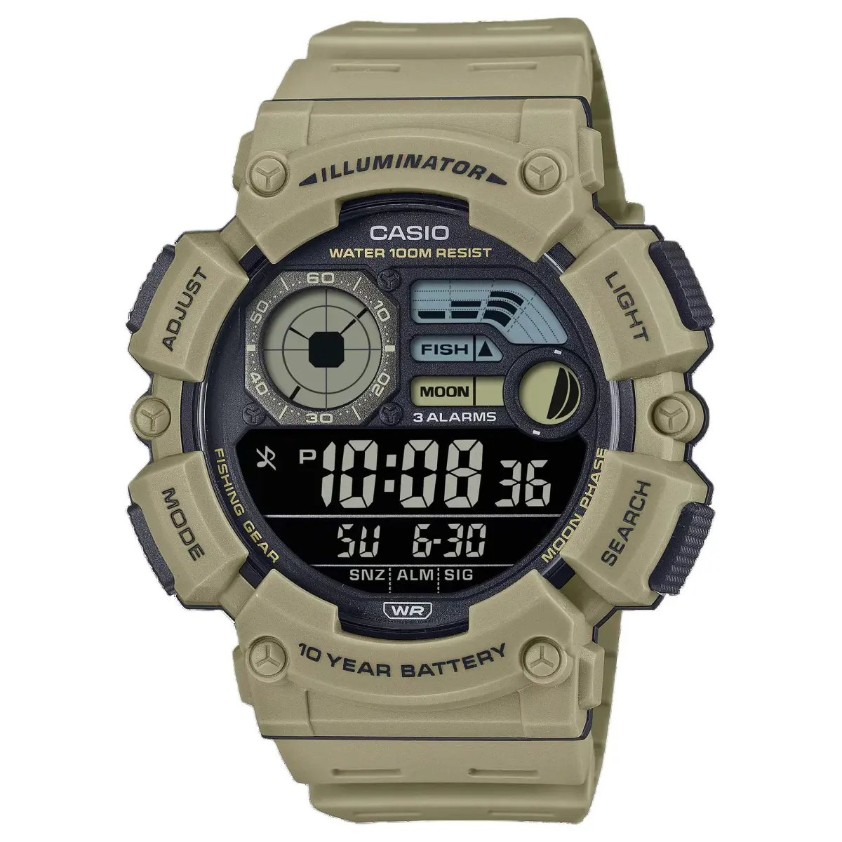 CASIO Unisex DIGITAL Series Black Watch WS1500H-5BV