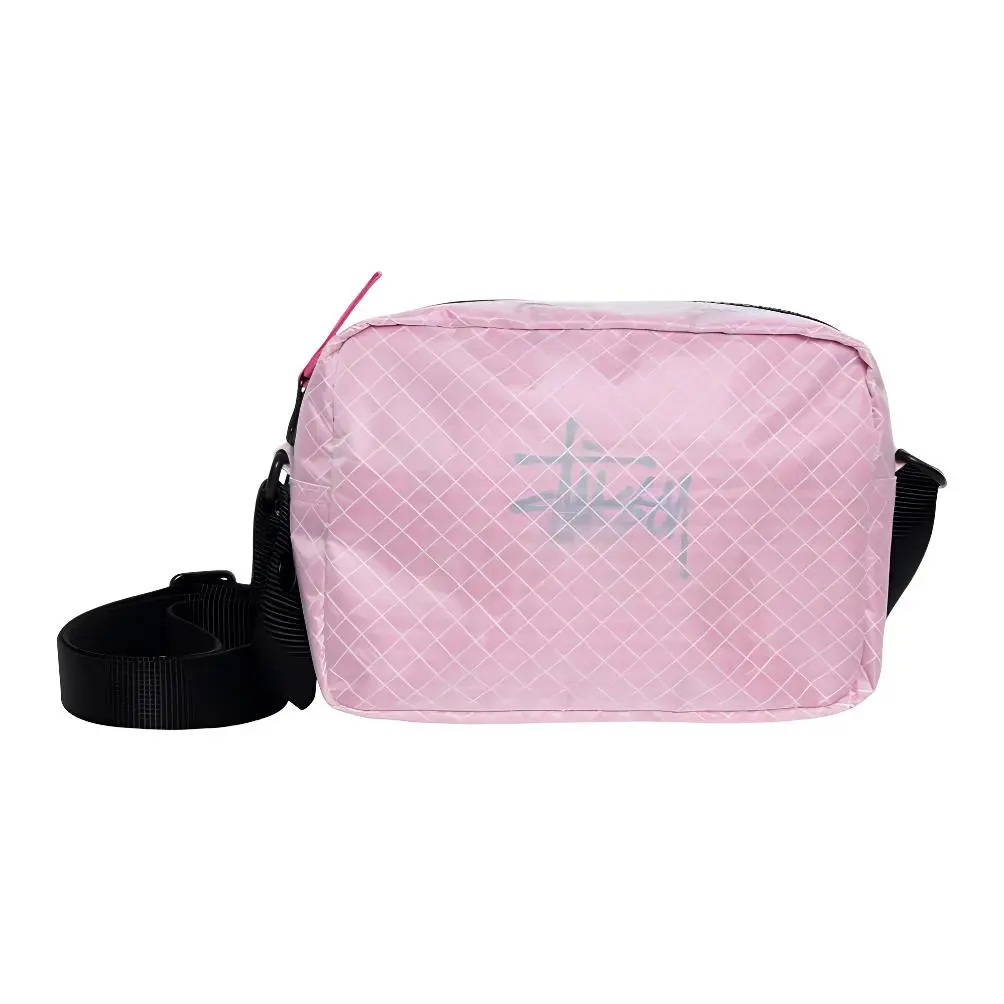 Stussy Nylon With Recycled Nautical Fabric Shoulder Bag Regular Unisex Bright Pink