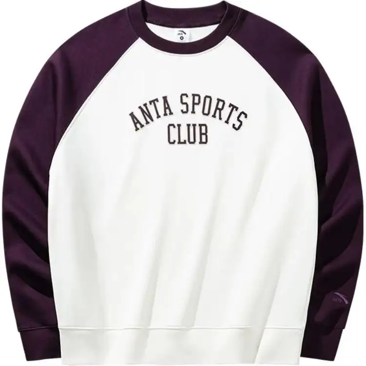 Anta Life Collection Comfortable Casual Loose Fit Minimalist Style Fleece Lined Multicolor Sweatshirt Women's