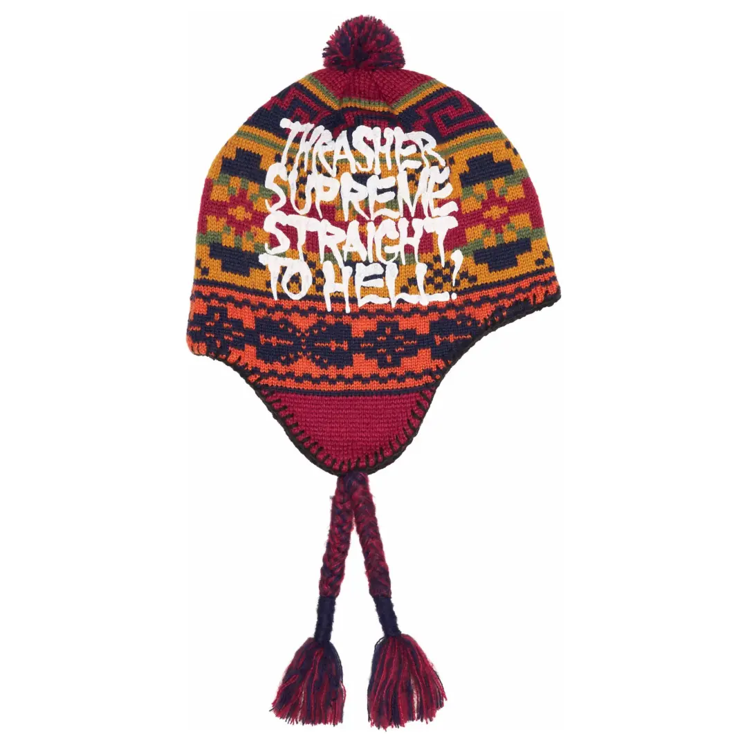 Supreme Thrasher Earflap Beanie