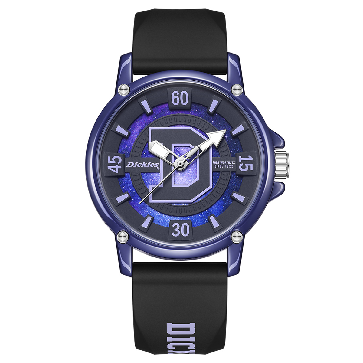 Dickies Silicone quartz watch strap, white fashionable trend universal waterproof dial for men and women, quartz mechanism, simple and elegant design, European style