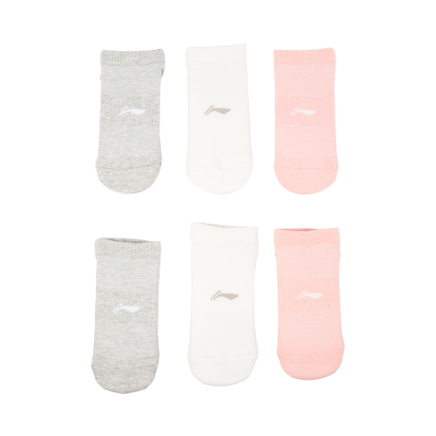 Li Ning Fitness Series Ankle Socks Unisex 6 Pack