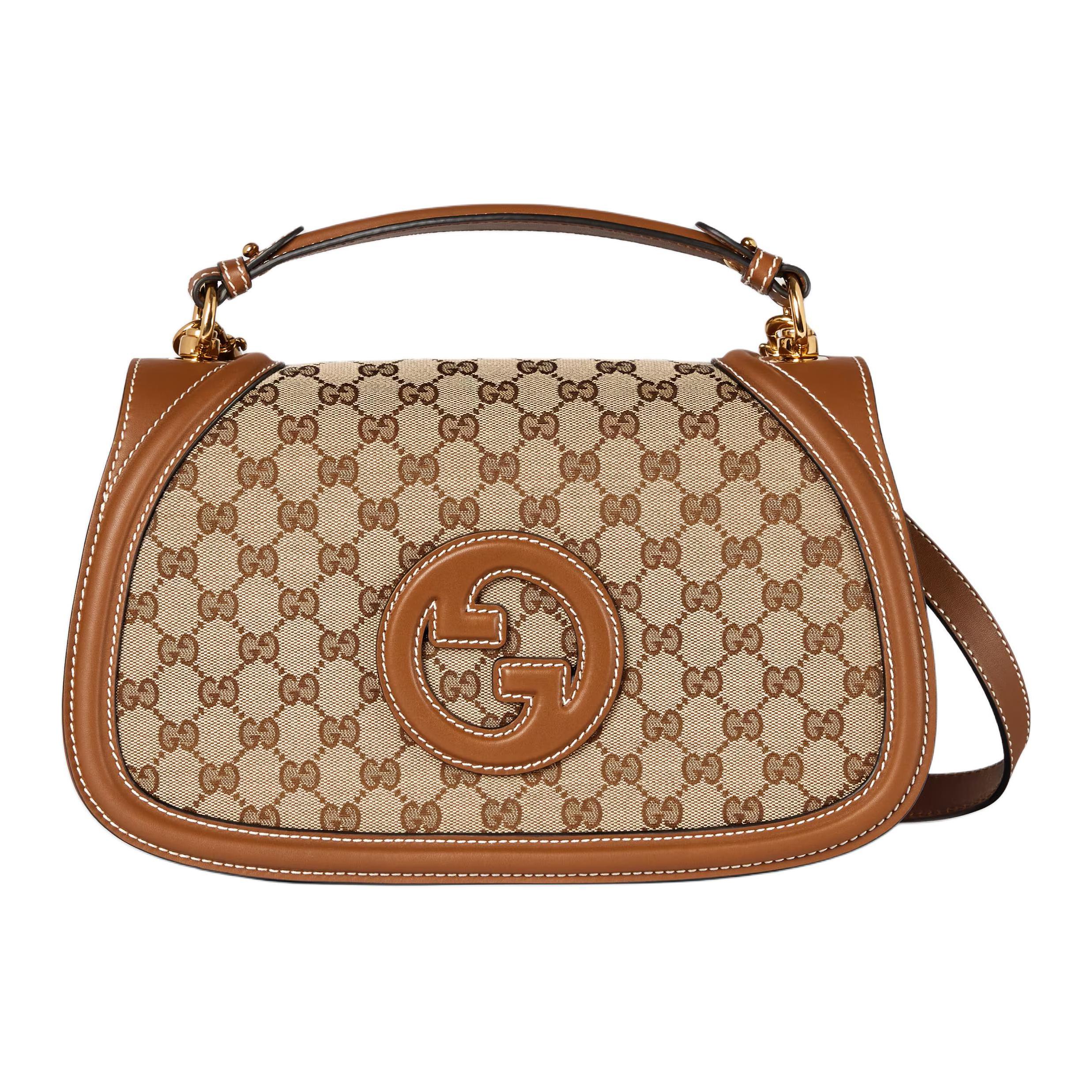 Женская сумка Gucci Blondie (бежево-коричневая)