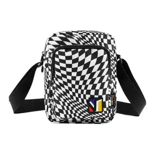 Vans Canvas Bag, Shoulder Bag, Crossbody Bag Unisex Black/White