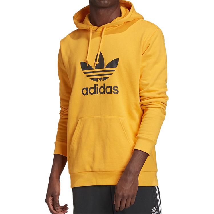 Мужское худи adidas originals Trefoil Hoodie (черное) — фото 3