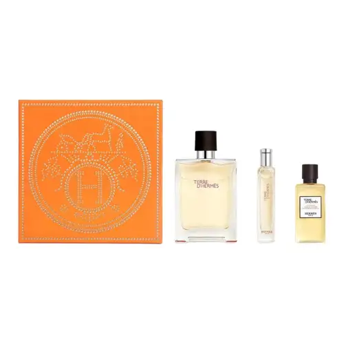 HERMES Men's gift box, perfume, set for friend, 100 ml, 15 ml, 40 ml