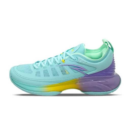 ANTA Basketball Shoes Men Low-Top Mint Blue/Light Robin's Egg Purple