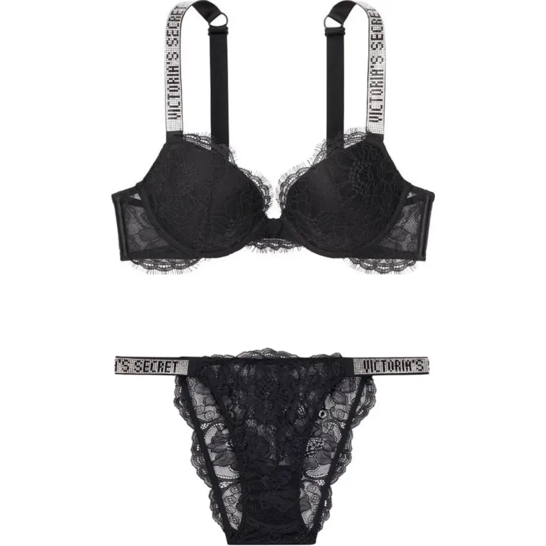 Victoria's Secret Underwear Set Women's Black
