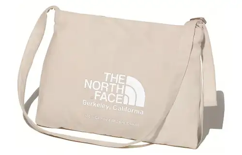 THE NORTH FACE 10L Shoulder Bag, Crossbody Bag, Outdoor Bag Organic Cotton White Unisex
