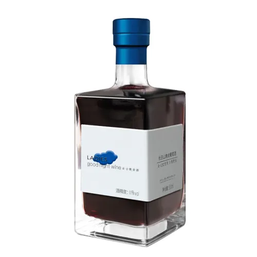 Changbai Mountain Wine Late Harvest Semi-Sweet Red Wine Women's Red Wine Good Night Wine 11 Degree Tipsy Fruit Wine Single 500ml Party Tipsy Drink Exquisite Perfume Bottle Free Wine Glass Gift Bag