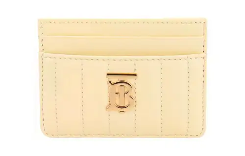 Burberry Leather Card Holder Women's Yellow