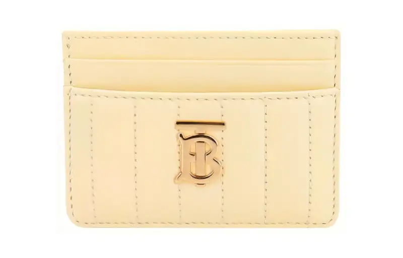Burberry Leather Card Holder Women's Yellow