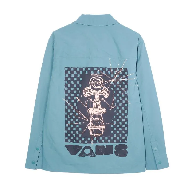 Vans Shirts Men's Sky Blue Lapel Moderate Other