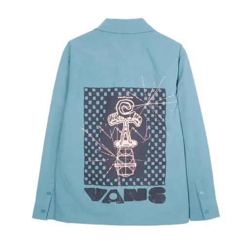 Vans Shirts Men's Sky Blue Lapel Moderate Other
