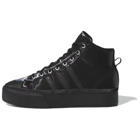 Adidas BRAVADA 2.0 Anti Slip Wear Resistant Mid Top Skateboard Shoes Unisex Black