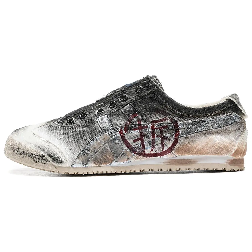 Onitsuka Tiger Mexico 66 Slip Resistant Abrasion Resistant Low top Casual Shoes Unisex White Blue Red