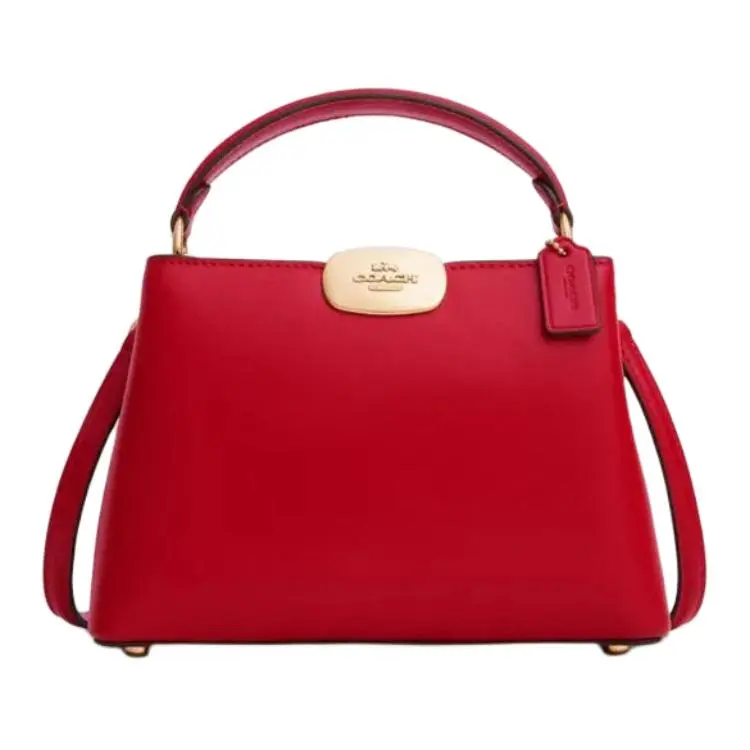 COACH Eliza Cow Leather Shoulder Bag, Crossbody Bag, Handbag Small Women's Red