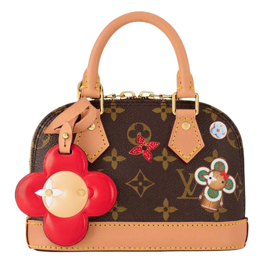 Женская сумка Louis Vuitton NANO ALMA (коричнево-хаки)