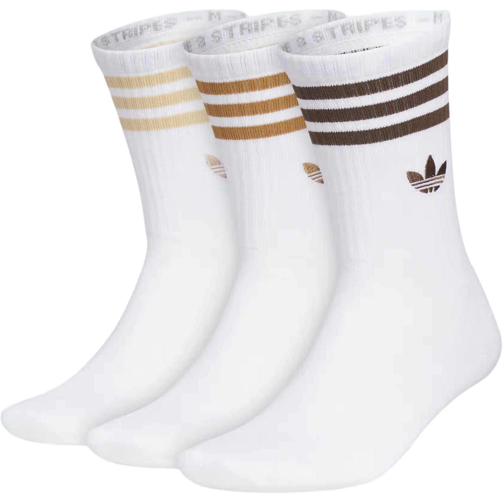 Adidas Originals Crew Socks Unisex 3 Pack White