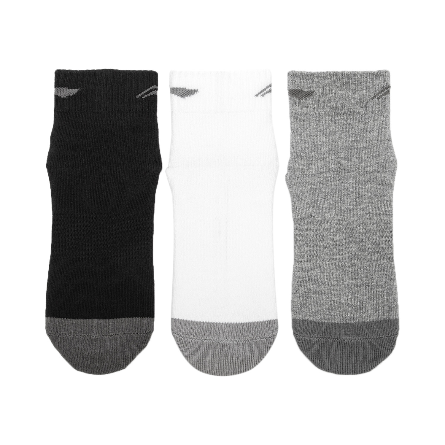 Li Ning Fitness Series Ankle Socks Unisex 6 Pack Black/White/Gray