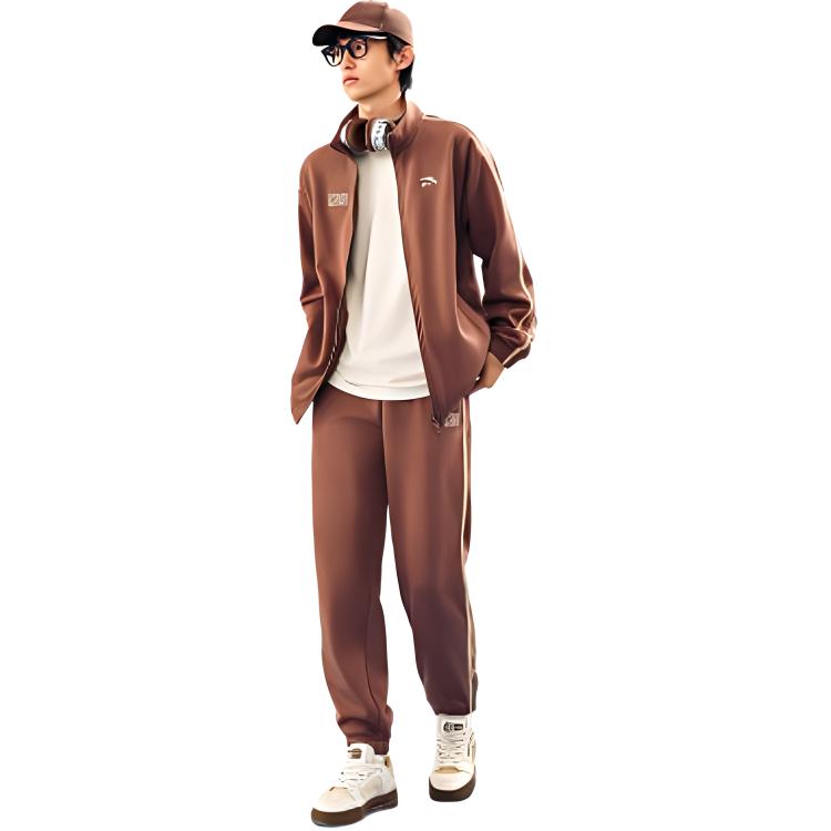 Anta Lifestyle Collection Sports Lifestyle Collection Casual Sportswear Men’s Caramel Khaki