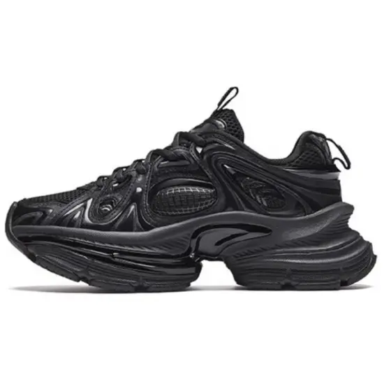 ANTA Chunky Sneakers Men Low-Top Black