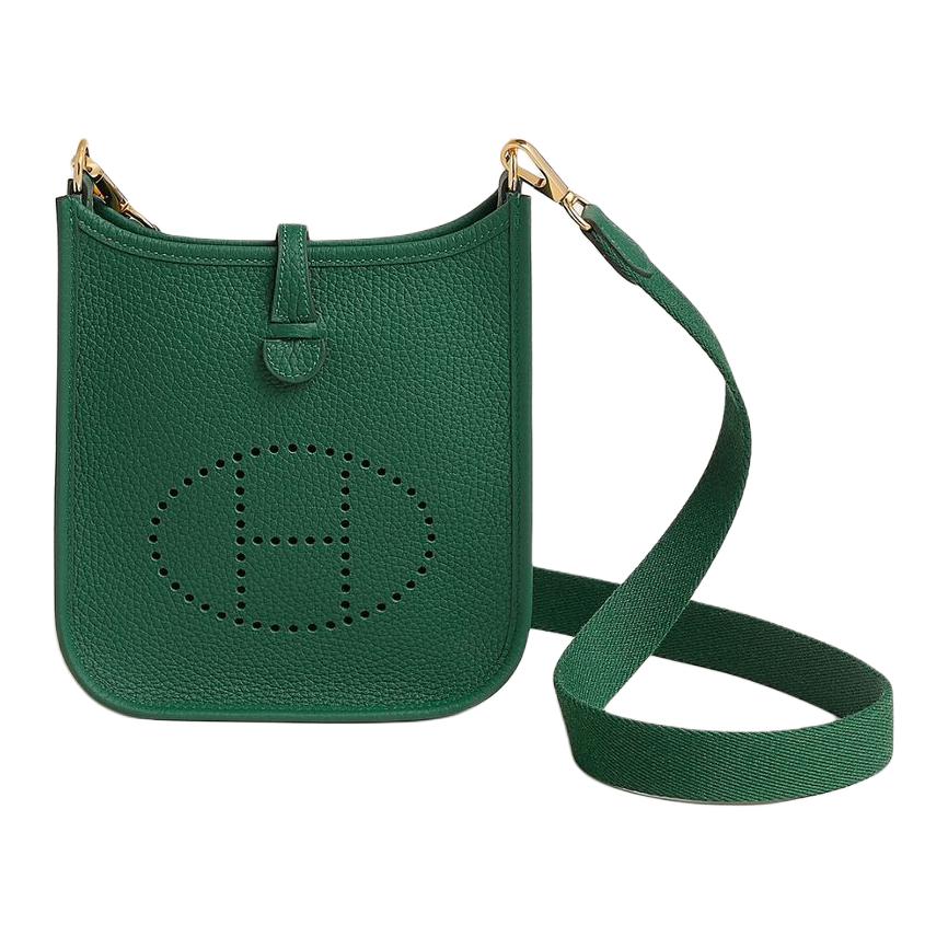 Женская сумка Hermes Evelyne 16 (зеленая)