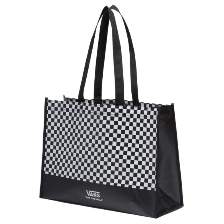 Мужская сумка-тот Vans Checkerboard Tote (черно-белая) — фото 4