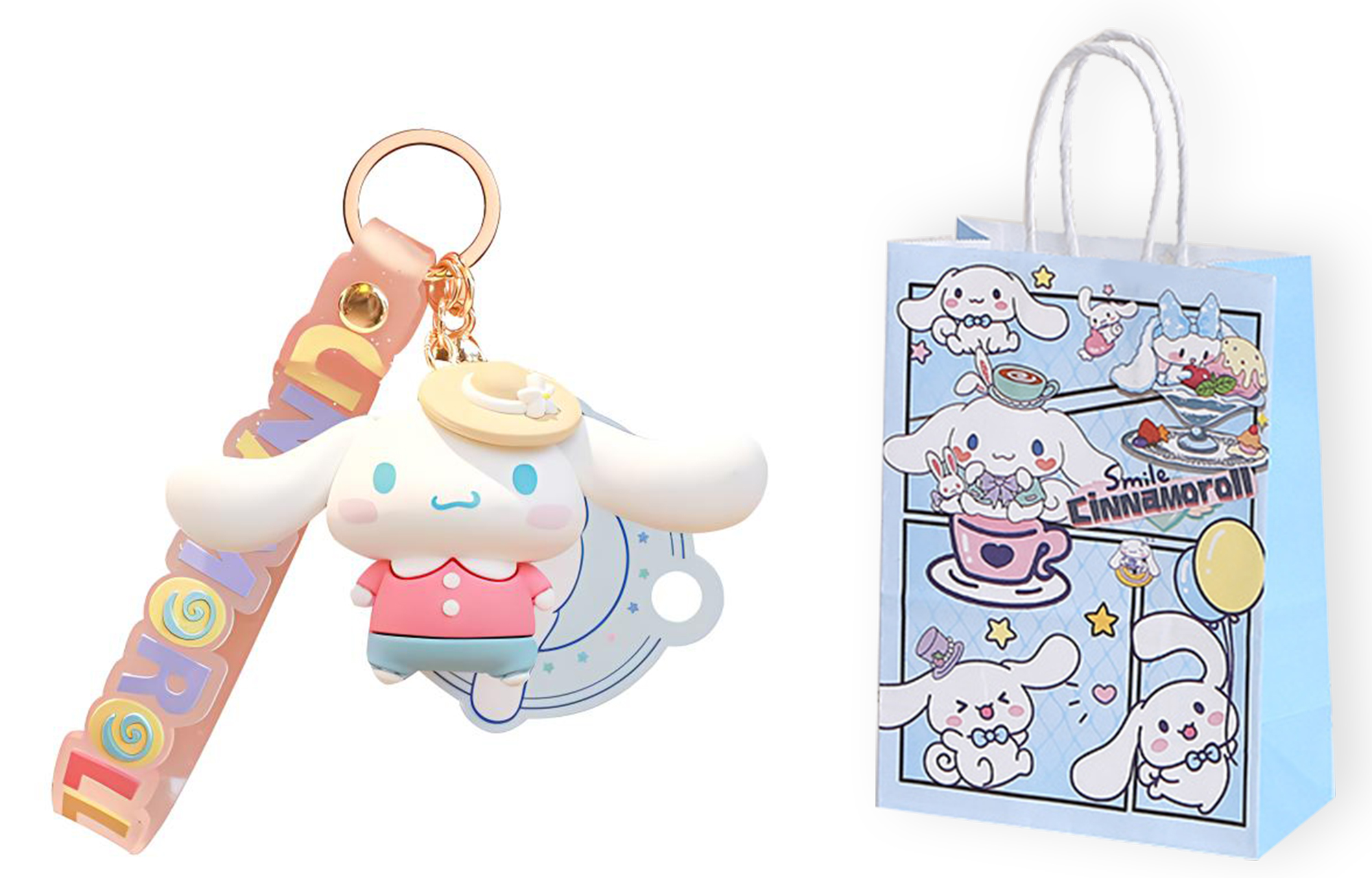Sanrio Sanrio, sophisticated cute keychain, bag, backpack, headphones, cartoon three dimensional trend high quality doll, pendant PVC for men and women, for beloved